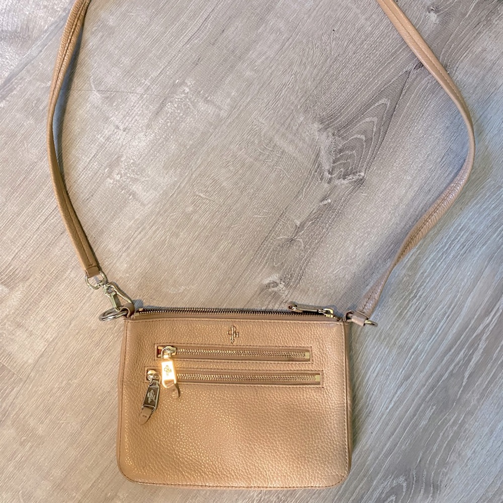 Cole Haan, tan, cross body hand bag